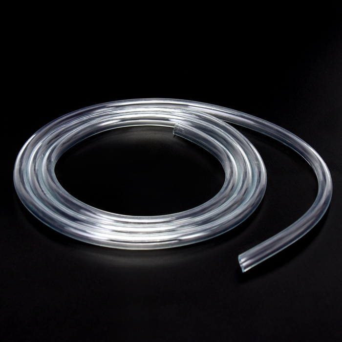 Трубка-шланг для компрессора силиконовая, Ø 4 мм, 1 м, прозрачная - Фото 1