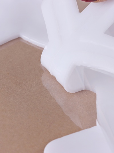 Наклейки на окна «Снежинки» синий, голубой, 20×20 см