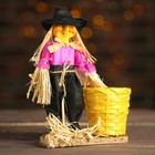 Баба яга на подставке с ведром, цвета МИКС - Фото 1