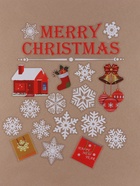 Наклейки на окна «Новогодние», 2 шт., 35 х 50 см (комплект 2 шт) - фото 47208815