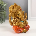 Фигурка полистоун «Ганеша, в оранжевых шароварах», под бронзу, 10×10×12.5 см - Фото 2