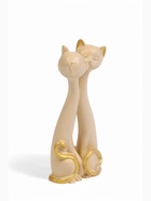 Фигурка полистоун «Влюбленные кот и кошечка», 15×4×6 см, бежевый с золотом 10801297
