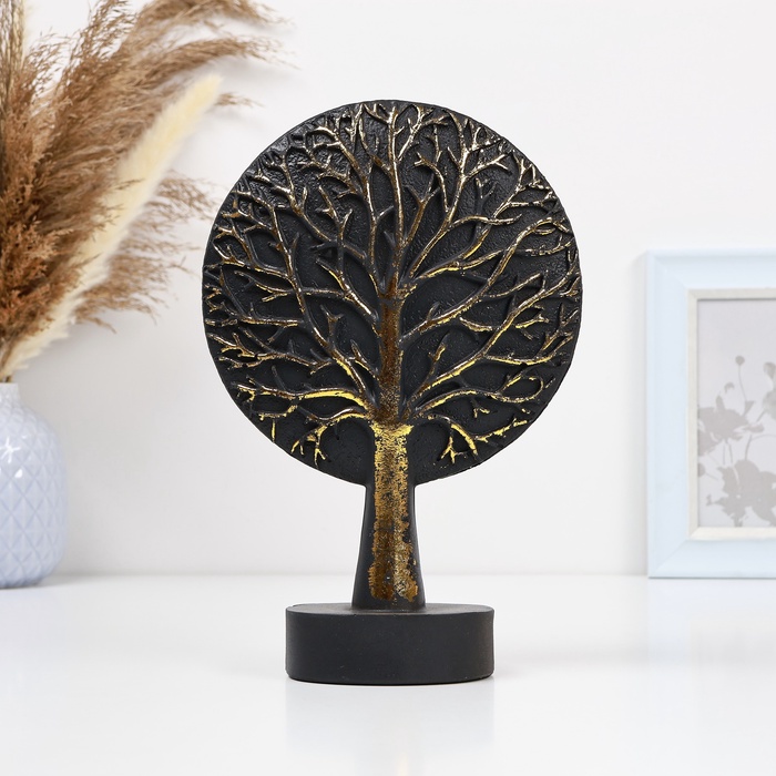 Фигурка «Древо Жизни», 16×5×17 см, чёрный с позолотой