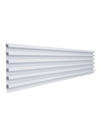 УЦЕНКА Экономпанель металл 1 мм, 1 паз, 100×1.9×15.5 см, шаг 2.5 см, белая - Фото 2