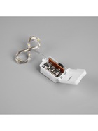 Светодиодная фигура из мишуры «Подарок серебристый» 12×9 см, 10 LED, батарейки AG10×3 (в комплекте), свечение тёплое белое - фото 60852358