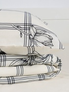 Постельное бельё 1.5-спальное «Этель» Ink flowers, бязь - Фото 5