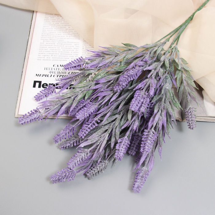 Букет искусственный «Лаванда леди люкс», h=32 см, сиреневый - Фото 1