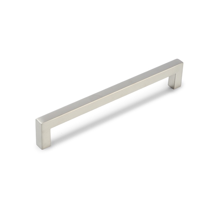 Ручка-скоба CAPPIO SQUARE RSC008, нержавеющая сталь, м/о 193 мм, цвет серебро