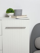 Ручка рейлинг ТУНДРА, облегчённая, d=12 мм, м/о 192/300 мм, внеш. ножка, цвет матовый никель - Фото 1