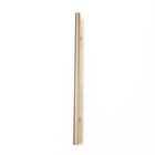 Ручка рейлинг ТУНДРА, облегчённая, d=12 мм, м/о 192/300 мм, внеш. ножка, цвет золото - Фото 3