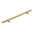 Ручка рейлинг ТУНДРА, облегчённая, d=12 мм, м/о 192/300 мм, внеш. ножка, цвет золото - Фото 4