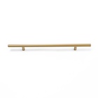 Ручка рейлинг ТУНДРА, облегчённая, d=12 мм, м/о 224/350 мм, внеш ножка, цвет золото - Фото 3