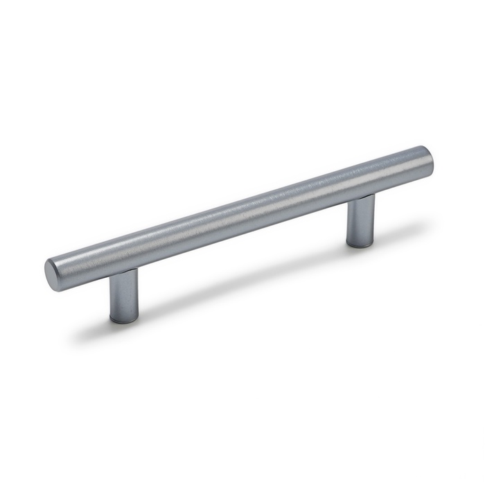 Ручка рейлинг ТУНДРА, облегчённая, d=12 мм, м/о 96/150 мм, внеш ножка, цвет графит - Фото 1