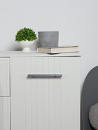 Ручка рейлинг ТУНДРА, облегчённая, d=12 мм, м/о 128/200 мм, внеш. ножка, цвет графит 10732775