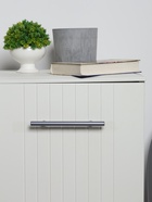 Ручка рейлинг ТУНДРА, облегчённая, d=12 мм, м/о 128/200 мм, внеш. ножка, цвет графит 10732775