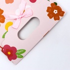 Подарочная коробка - пакет, упаковка с вырубной ручкой, «Летние цветы», 14×6×21 см - Фото 4