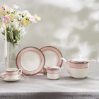 Чайный сервиз WY Paradise, 20 предметов, чайник 1 л, сахарница 300 мл, 6 кружек 250 мл, 6 блюдец d=15.5 см, 6 тарелок d=20.5 см, фарфор - Фото 3