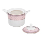 Чайный сервиз WY Paradise, 20 предметов, чайник 1 л, сахарница 300 мл, 6 кружек 250 мл, 6 блюдец d=15.5 см, 6 тарелок d=20.5 см, фарфор - Фото 8