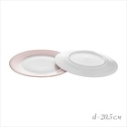 Набор посуды WY Paradise, 18 предметов, 6 тарелок d=25.5 см, 6 тарелок d=20.5 см, 6 глубоких тарелок d=23 см, фарфор, белый, розовый - Фото 4