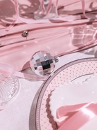 Набор посуды WY Paradise, 18 предметов, 6 тарелок d=25.5 см, 6 тарелок d=20.5 см, 6 глубоких тарелок d=23 см, фарфор, белый, розовый - Фото 10