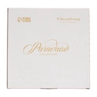 Тарелки WY Paradaise, d=25.5 см, набор 2 шт., фарфор, белые, розовые 10473004 - фото 319805826