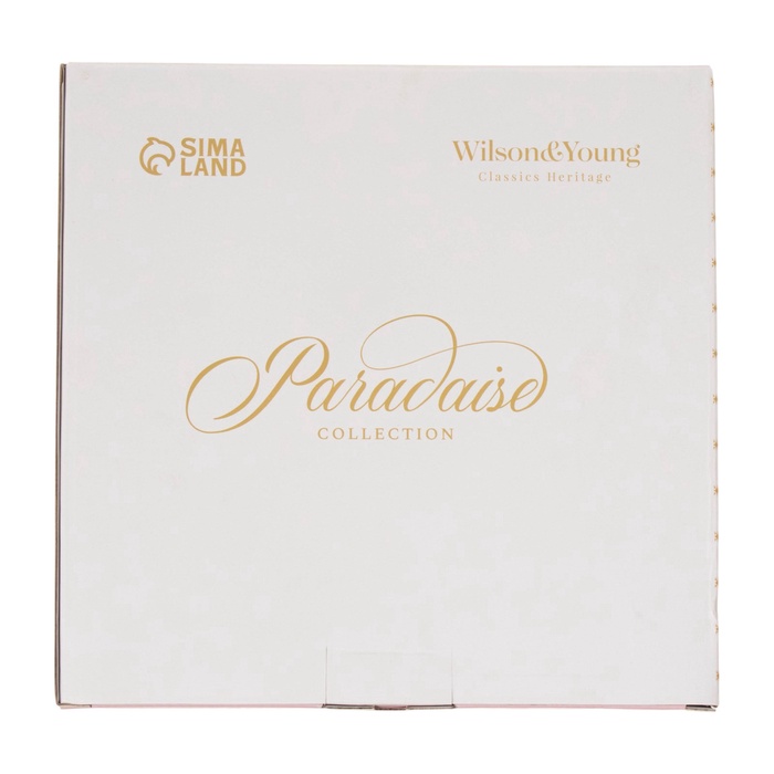 Тарелки WY Paradise, d=25.5 см, набор 2 шт., фарфор, белые, розовые - фото 115605049 Тарелки WY Paradise, d=25.5 см, набор 2 шт., фарфор, белые, розовые - фото 115605049