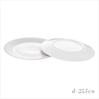 Набор посуды WY Eternal, 18 предметов, 6 тарелок d=25.5 см, 6 тарелок d=20.5 см, 6 глубоких тарелок d=23 см, фарфор, белый - Фото 5