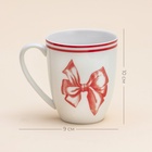 Кружка новогодняя SL Home «Прекрасное время», 400 мл, 9×10 см, фарфор, белая - Фото 2