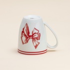 Кружка новогодняя SL Home «Прекрасное время», 400 мл, 9×10 см, фарфор, белая - Фото 3