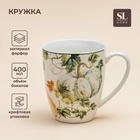 Кружка SL Home Фете дэ ла мойсон, 400 мл, 9×10 см, фарфор, белая - Фото 1