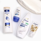 Подарочный набор DOVE "Нежнее к твоей коже": гель для душа, шампунь, дезодорант, крем, косметичка - фото 27479881
