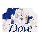 Подарочный набор DOVE "Нежнее к твоей коже": гель для душа, шампунь, дезодорант, крем, косметичка - фото 27479882