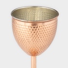 Бокал медный, 230 мл, d=8 см, h=17 см, чеканка, 1 сорт - Фото 2