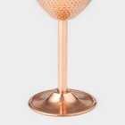 Бокал медный, 230 мл, d=8 см, h=17 см, чеканка, 1 сорт - Фото 3