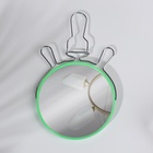 Зеркало настольное, с увеличением х2, круглое, настенное, двустороннее, 14.5×17 см, (d=13.5 см), МИКС - Фото 4