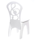 Стул детский «Скрипичный ключ», с фрезерованной спинкой, МДФ, цвет белый - Фото 4