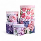 Набор шляпных коробок для цветов 5 в 1, упаковка подарочная, «Весна», 16×14 см - 22×19.5 см - Фото 2