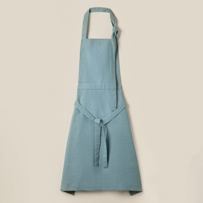 Фартук кухонный женский на завязках SL HOME Olive, 95×140 см, 100% лён, 200 г/м²