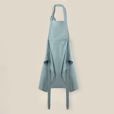 Фартук кухонный женский на завязках SL HOME Olive, 95×140 см, 100% лён, 200 г/м²