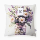 Подушка декоративная «Этель. Майский букет», 40×40 см, велюр - Фото 4