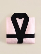 Халат женский длинный SL HOME Rose, размер 44-52, лён 100%, розовый - Фото 9