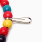 Качели для птиц, 15 см, с деревянной жёрдочкой, цвет МИКС - Фото 3