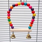 Качели для птиц, 15 см, с деревянной жёрдочкой, цвет МИКС - Фото 4