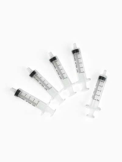 Шприц парфюмерный, 5 мл, фасовка - 5 шт., прозрачный