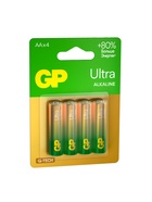 Батарейка алкалиновая GP Ultra, AA, LR6-4BL, 1.5 В, блистер, 4 шт. - Фото 3
