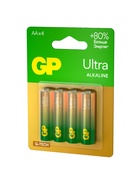 Батарейка алкалиновая GP Ultra, AA, LR6-4BL, 1.5 В, блистер, 4 шт. - Фото 2
