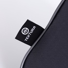 Сумка дорожная на молнии TEXTURA, с подкладкой, длинный ремень, маленький размер, серая - Фото 4