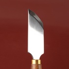 Шорный нож для работы с кожей Premium, скошенный, 18×3.5 см - Фото 5