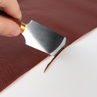 Шорный нож для работы с кожей Premium, скошенный, 18×3.5 см - Фото 6