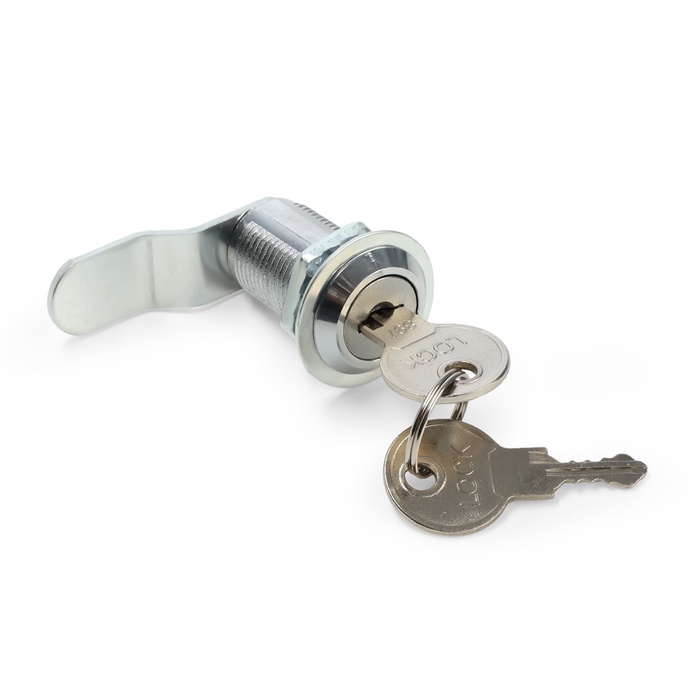 Замок почтовый ТУНДРА LC4, 17×30×50 мм, 2 английских ключа, хром - Фото 1